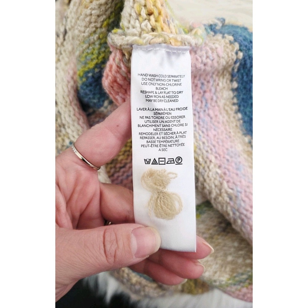 Anthropologie Pilcro Multicolor Boho Knit Sweater Tank Top Women's size Medium - Picture 7 of 10